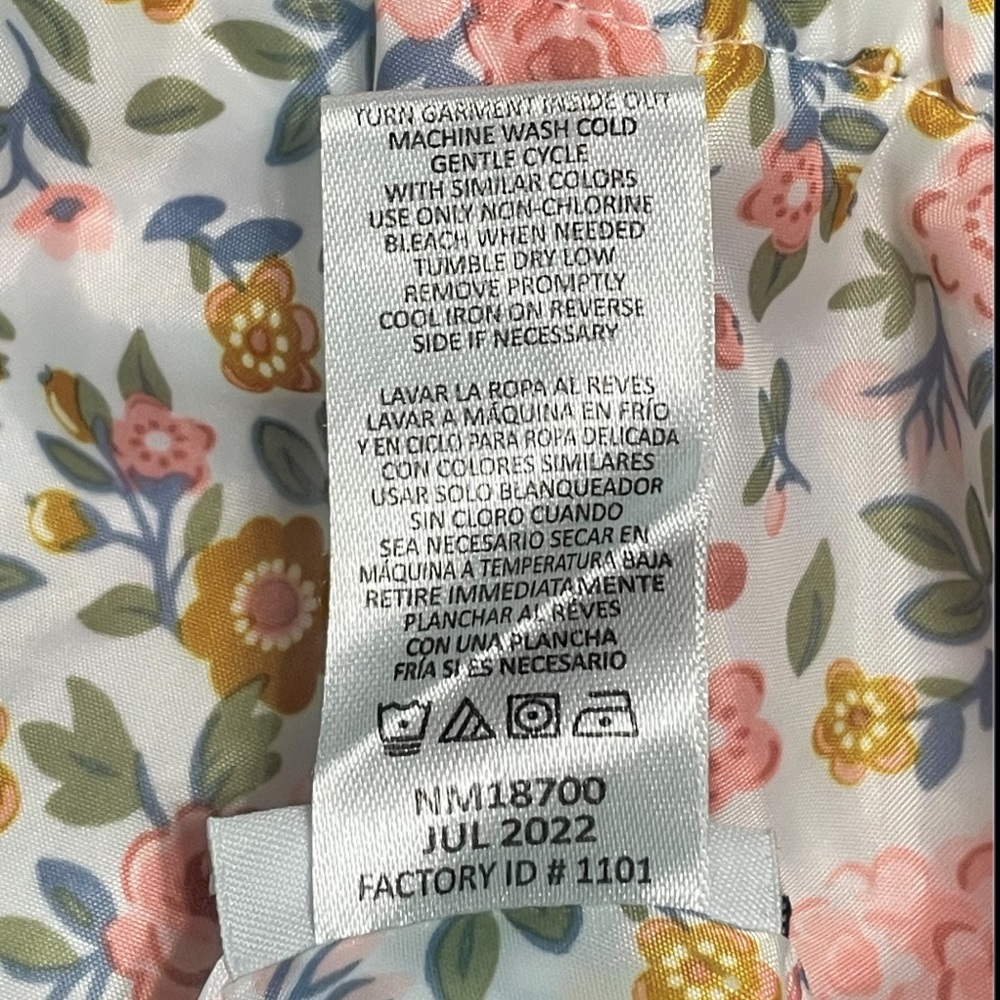 Nicole Miller Reversible Floral Hooded Jacket with Pink and Yellow Accents - Picture 11 of 11